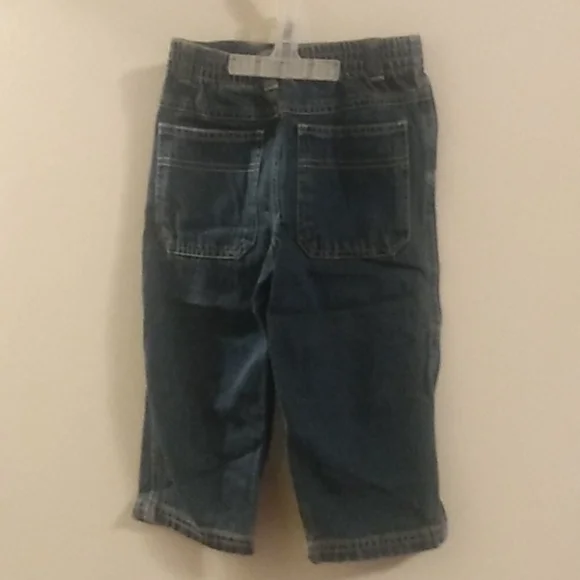 28 Faded Glory boys blue jeans. elastic back waist. Front & back pockets 2T. - Picture 4 of 4